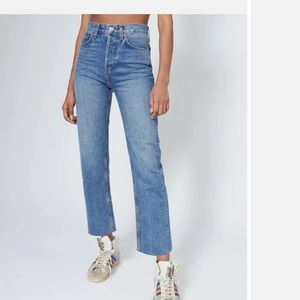 Re/Done Straight Leg Jeans